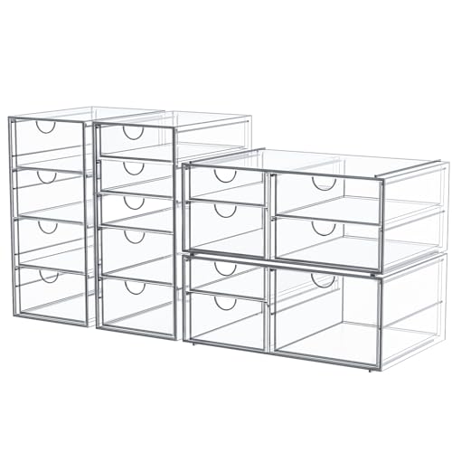 Modern caktraie Makeup Organizer Storage With 16 Drawers, for Daily Use