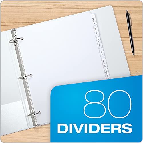Classic Oxford Binder Dividers for 3 Ring Binders, Essentials