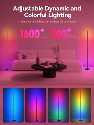 high-quality OIYN Smart RGBICW LED Corner Floor Lamp Set