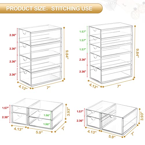 Modern caktraie Makeup Organizer Storage With 16 Drawers, for Daily Use